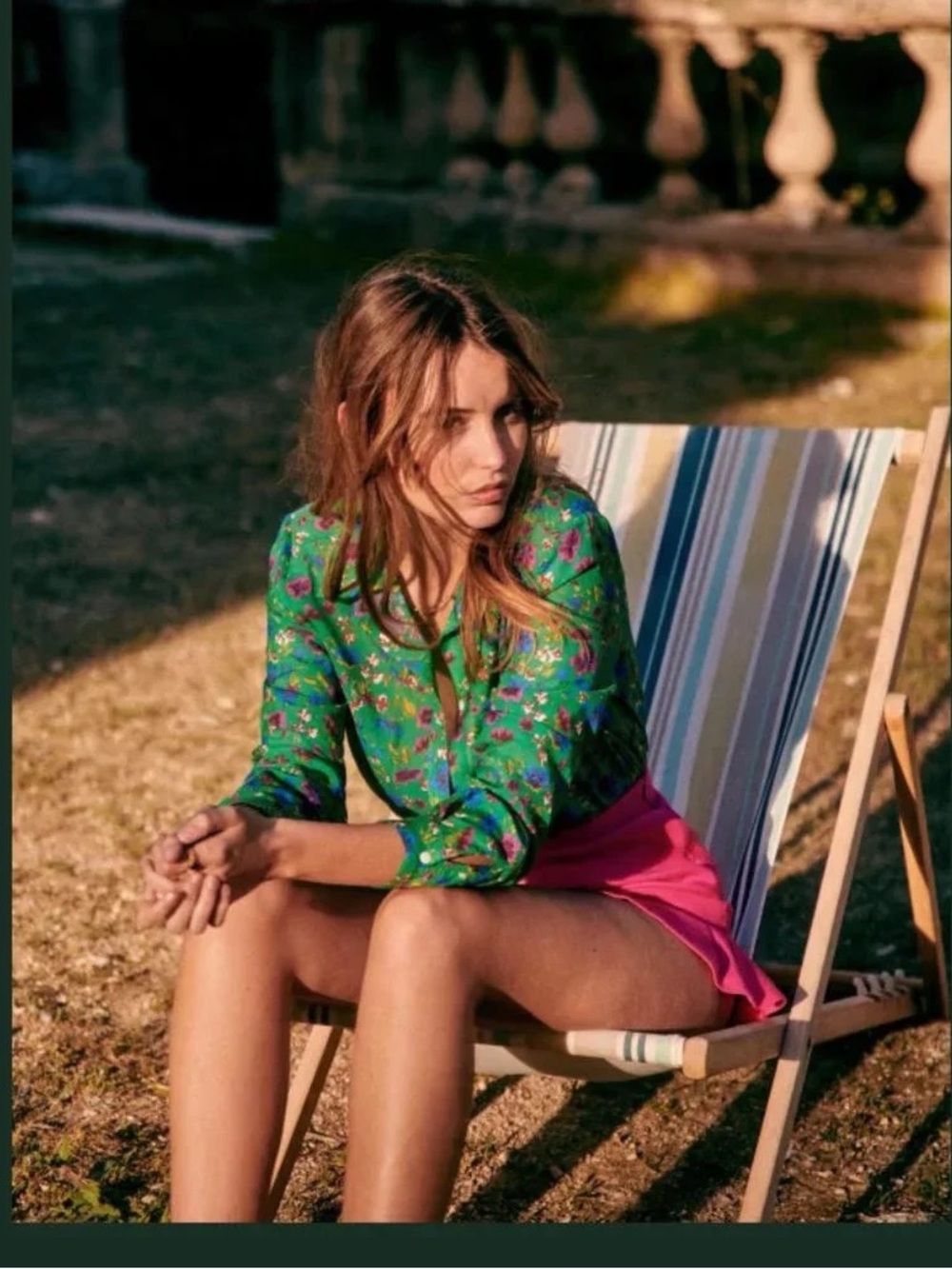 Sézane Pierro shirt in Verde